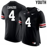 NCAA Ohio State Buckeyes Youth #4 Lejond Cavazos Black Nike Football College Jersey FSW3445CL